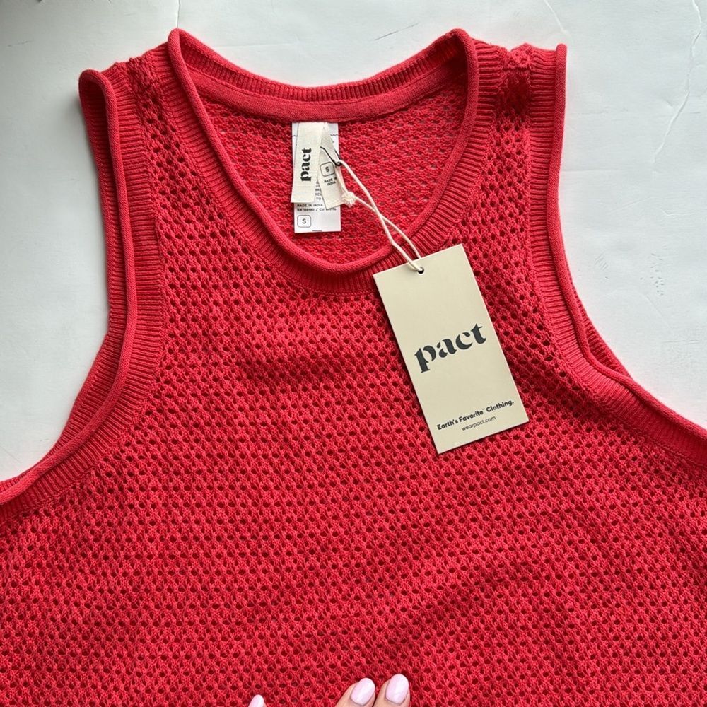 Pact Red Coverup Dress - Picture 3 of 13